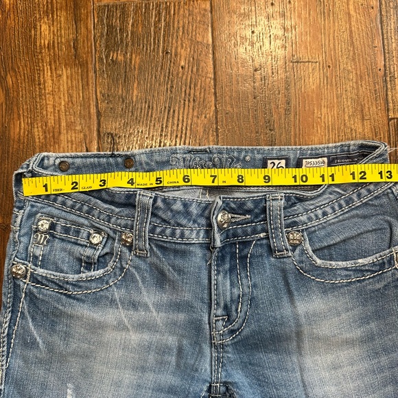 Miss Me Women's Light Blue Boot Cut Jeans with Embellishments - Picture 5 of 8